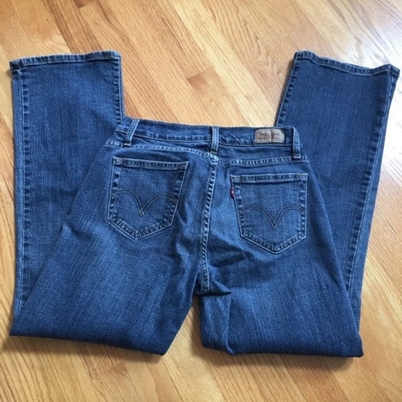 Women's Levis 529 Curvy Bootcut Blue Denim Jeans - SZ 6S - Picture 2 of 4
